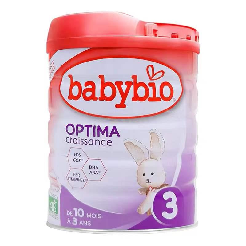 【6罐装】法国伴宝乐BABYBIO OPTIMA奶粉 3段近母乳型-800克