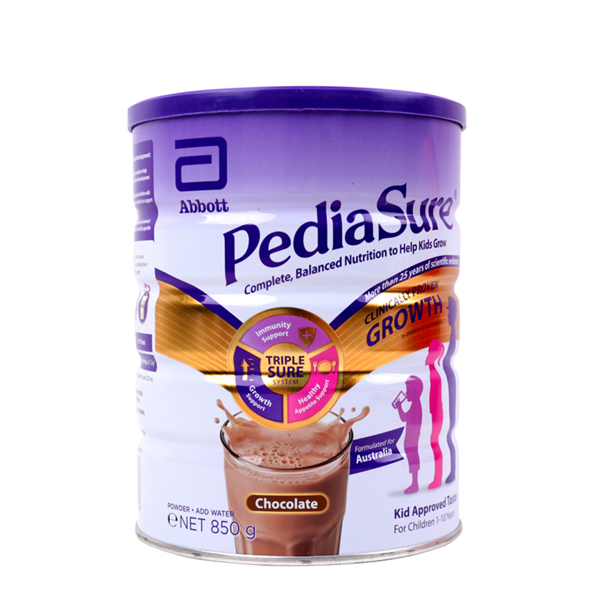【6罐装】 雅培Pedia Sure小安素奶粉 巧克力味 850g 适合1-10岁儿童