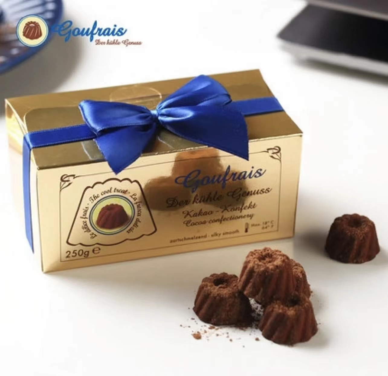 【现货】德国进口高福瑞斯Goufrais松露巧克力可可甜点 250g