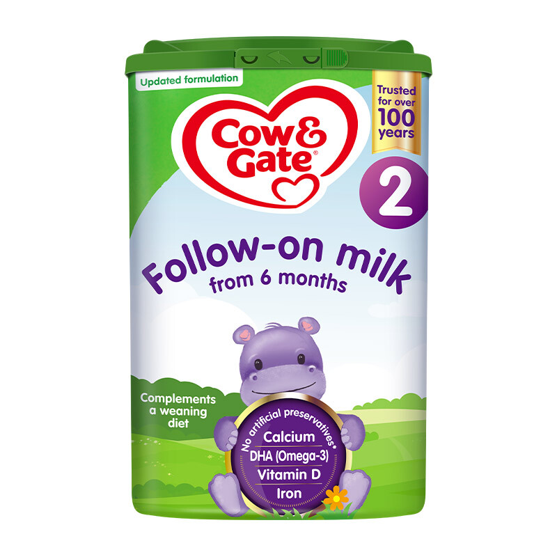 【6罐装】英国 牛栏（Cow＆Gate）婴幼儿奶粉 2段800g （6-12个月）