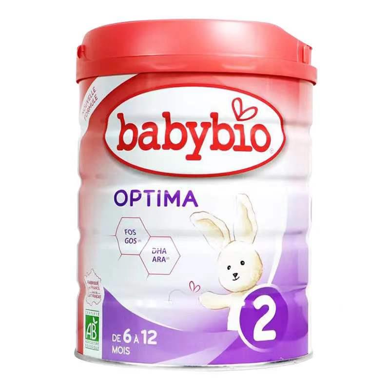 【6罐装】法国伴宝乐BABYBIO OPTIMA奶粉 2段近母乳型-800克