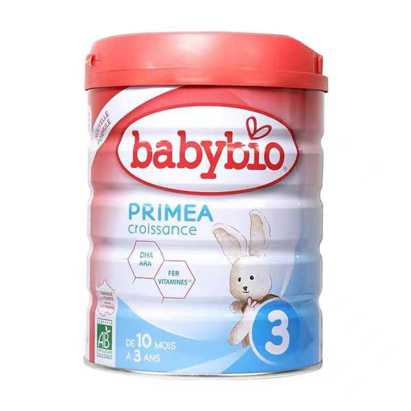 【6罐装】法国 伴宝乐BABYBIO PRIMEA奶粉 3段标准-800g（新旧版本随机发货）