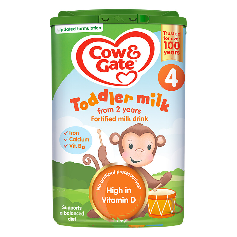 【6罐装】英国 牛栏（Cow＆Gate）婴幼儿奶粉 4段800g（2-3岁）